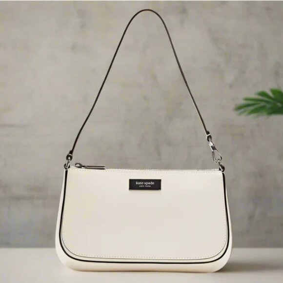 kate spade Handbags - Kate Spade Sam Icon Mini Shoulder Bag White Leather